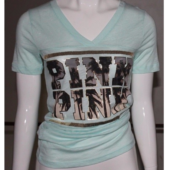 PINK Victoria's Secret Tops - vs pink tee in mint